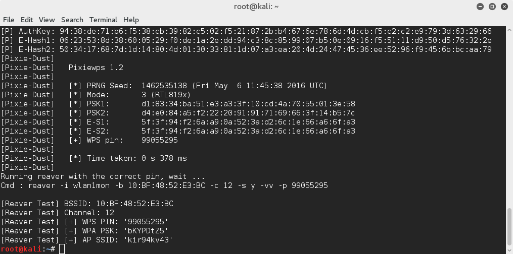 Взлом wifi wps с помощью reaver используя pixie dust